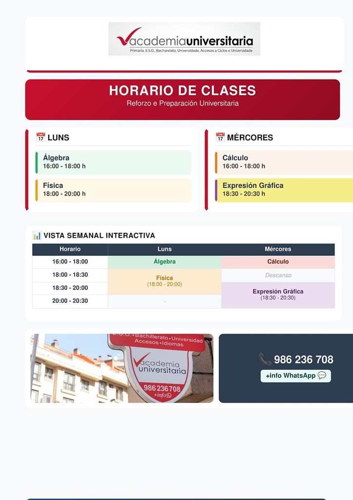 ¿Se te atraviesan Álgebra o Cálculo? Clases de refuerzo universitario en Vigo para aprobar a la primera